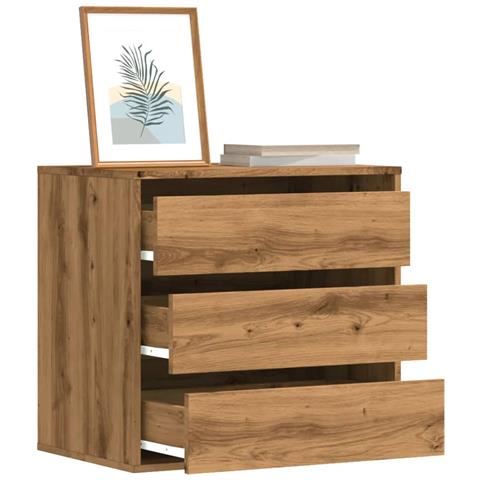 Cassettiera Angolare Rovere Artigianale 60x41x58cm Multistrato - Foto 1