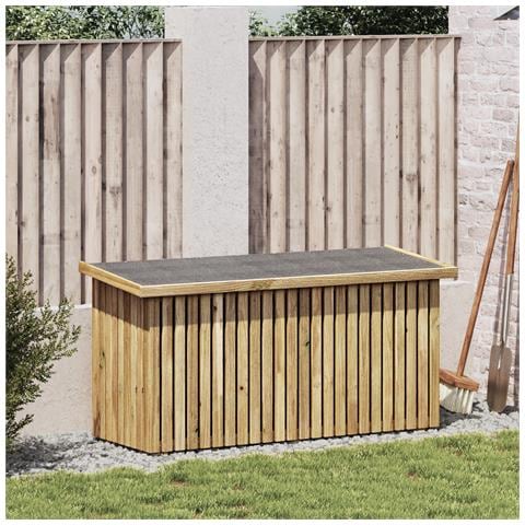 Scatola di Stoccaggio 119x44x58.5 cm Legno di Pino Trattato - Foto 2