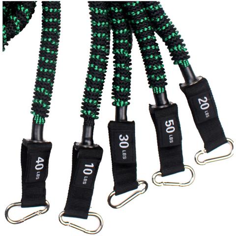 Set Di Corde Di Resistenza Per Fitness Da 100 Libbre Con 11 Pezzi - Foto 7