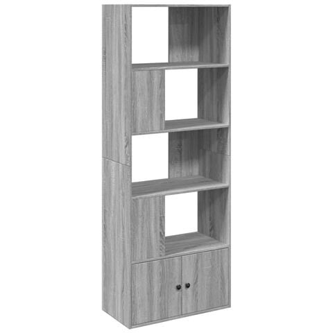 Libreria Grigio Sonoma 70x36x189 cm in Legno Multistrato - Foto 1