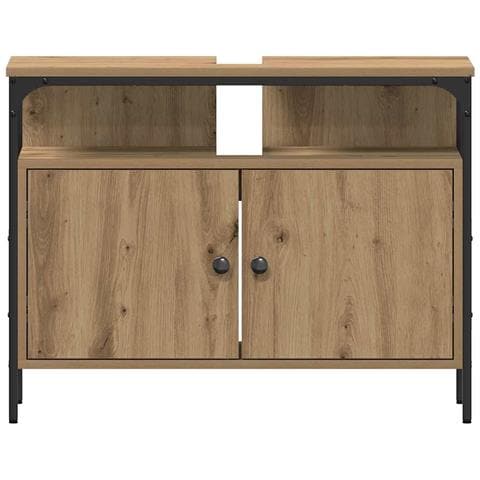 Unità da Bagno 3 pcs Marrone 80 x 30 x 60 cm Legno multistrato - Foto 9