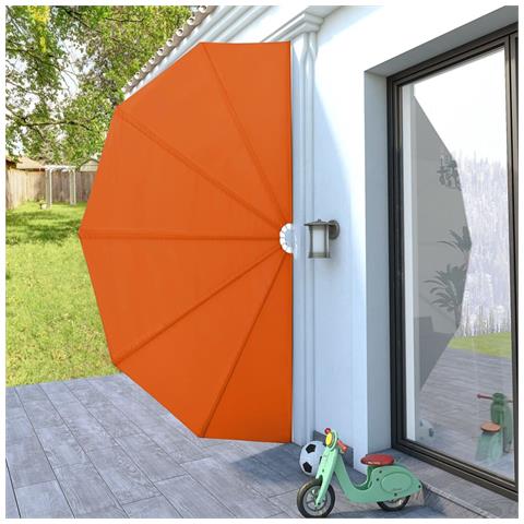 Tenda Laterale Per Terrazza Pieghevole Terracotta 200 Cm - Foto 2