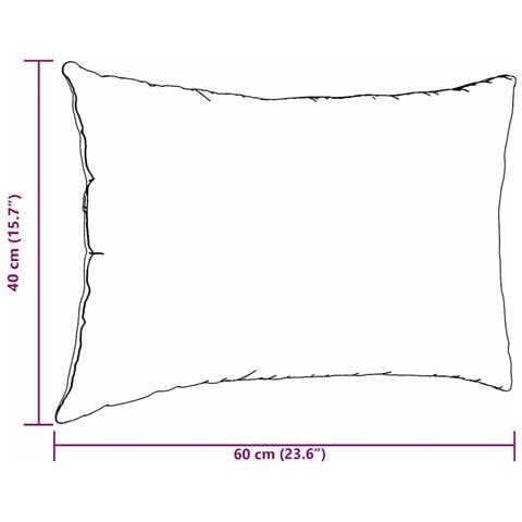 Cuscini da Divano 2 pcs Giallo 60 x 40 cm Tessuto in Cords - Foto 9