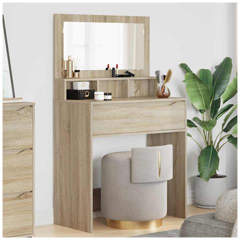 Tavoli da Trucco per Camera da Letto con cassetto Rovere Sonoma - Foto 2