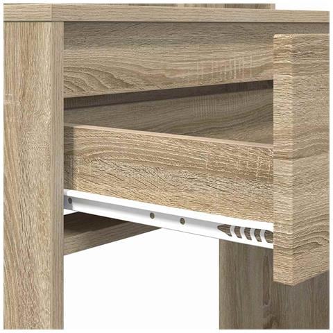 Tavoli da Trucco per Camera da Letto con cassetto Rovere Sonoma - Foto 9