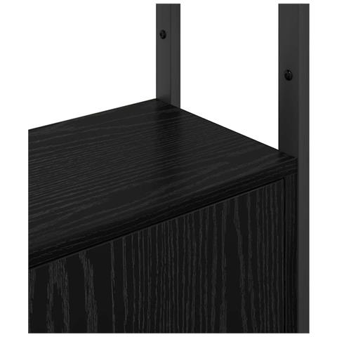 Armadio per Libri Rovere Nero 40 x 24 x 161 cm - Foto 9