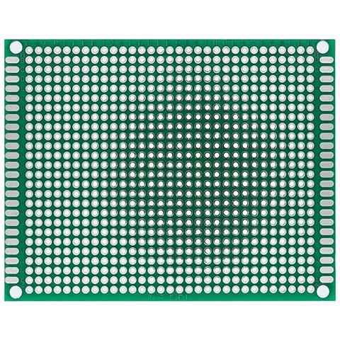 Piastra Prototipo Universale Doppia Faccia 70 X 90 Mm - Montaggio Tht | Fori 2,54 Mm | Elettronica Saldatura - Foto 5