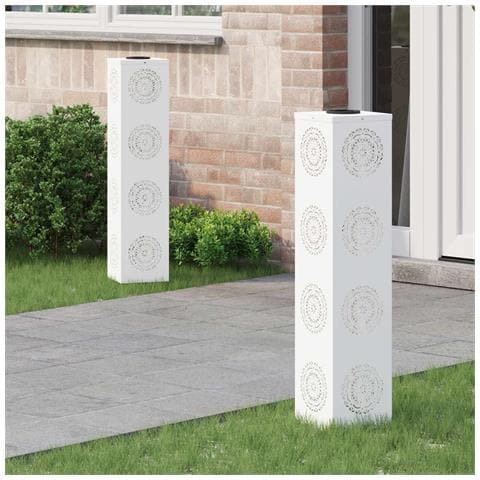 Faro LED solare per sentieri 2 pcs Bianco - Foto 2