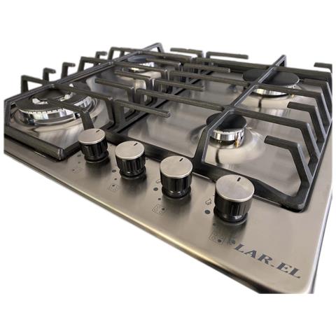 Piano Cottura da Incasso a Gas 4 Fuochi 60cm Inox /Ghisa L848GX - Foto 3