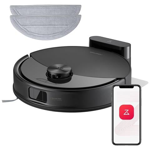 Q10 S5 Set Aspirapolvere Robot, 10.000Pa, Panno Sollevabile, Pulizia VibraRise 2.0 (3000 volte /min), Anti-groviglio, Evitamento degli Ostacoli, Strategie Tappeti, Controllo APP, Navigazione PreciSense LiDAR, Nero - Foto 9