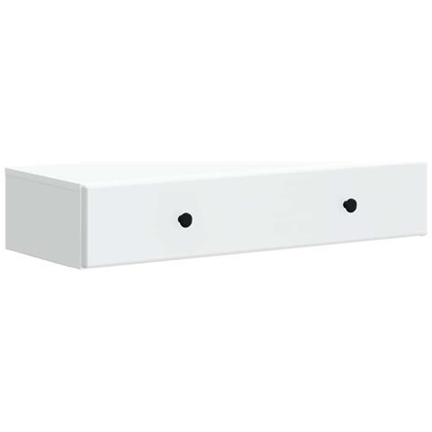 Tavolino da Parete Laterale Bianco 87,5 x 34,5 x 17 cm - Foto 1