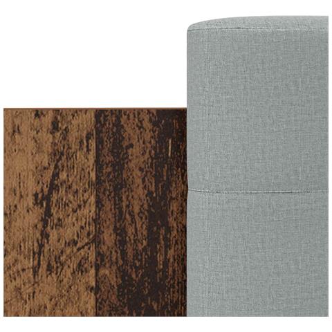 Struttura letto con testata Legno antico Legno ingegnerizzato - Foto 10