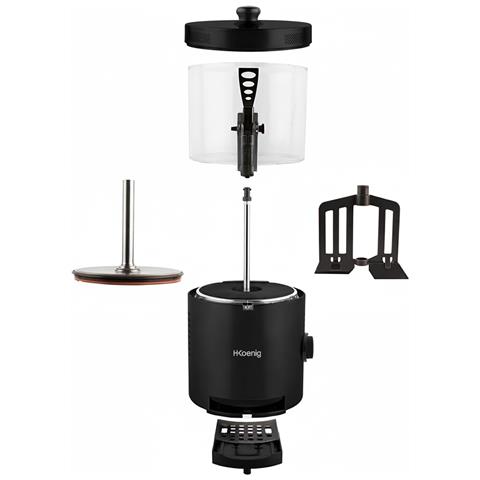 SHK802 Dispenser cioccolata calda, 1200 W, serbatoio 3 L rimovibile, termostato regolabile, nero - Foto 2