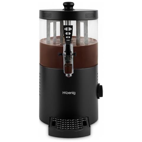 SHK802 Dispenser cioccolata calda, 1200 W, serbatoio 3 L rimovibile, termostato regolabile, nero - Foto 1