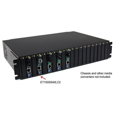 Convertitore media Gigabit a fibra monomodale LC da 1000 Mbps 40 km - Foto 4