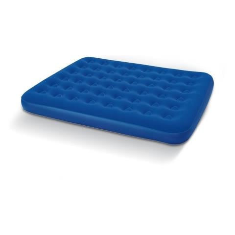 Materasso Gonfiabile Matrimoniale Queen Size Cm 203x152x22 Floccato ideale per Campeggio - Foto 1