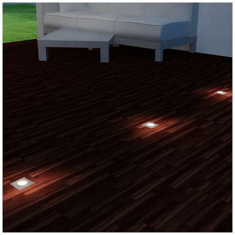 Faretti Carrabili da Esterno a LED 3 pz Quadrati - Foto 8
