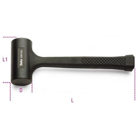 Mazzuola Gomma 50 Manico Gomma 1391 - Foto 2