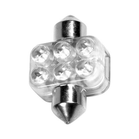 da 10mmx31mm Mega-brite 6 Led Bianco - Foto 1