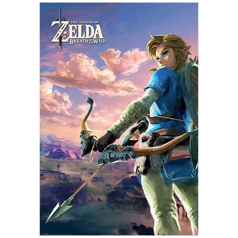 Nintendo: Legend Of Zelda (the) - Breath Of The Wild - Hyrule Scene Landscape (poster Maxi 61x91,5 Cm)  - Foto 1