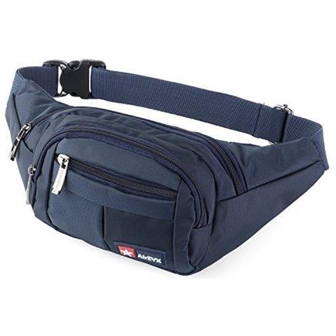 Packs Marsupi E Fanny Per Running Escursionismo Del Sacchetto Della Vita Allaperto Sport Escursionismo Waistpack Per Donne Degli Uomini (blu Scuro) - Foto 1