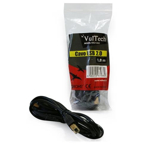 USB A - USB B, maschio-maschio, 1.8m - Foto 1