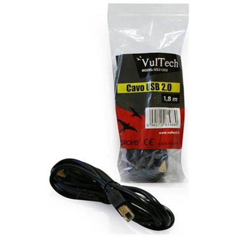 USB A - USB B, maschio-maschio, 1.8m - Foto 2