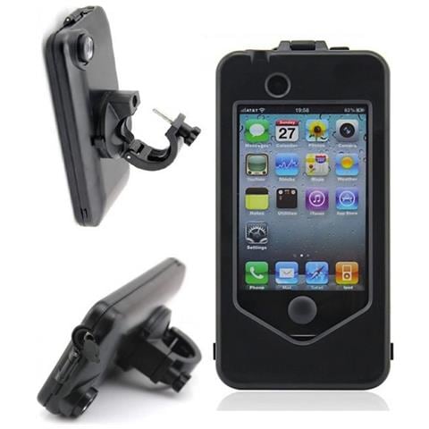 Bike4 Supporto Da Bici Impermeabile Per Apple Iphone 4 - 4s Black - Foto 1