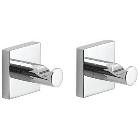 2 Appendiabiti Da Muro In Acciaio Inox Aisi 304 E Cromall Fj27 Gedy Serie Fuji Cromato - Foto 1