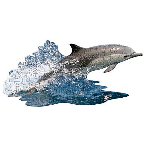 Puzzles Jr - I Am Lil Dolphin - 100 Pezzi - Puzzle A Forma Di Animale - Foto 1
