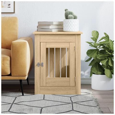 Gabbia Cani Da Arredamento Rovere Sonoma 55x80x68cm Multistrato - Foto 2