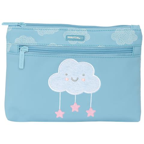 Astuccio Scuola Nube Nuvole Azzurro 23 X 16 X 3 Cm - Foto 1
