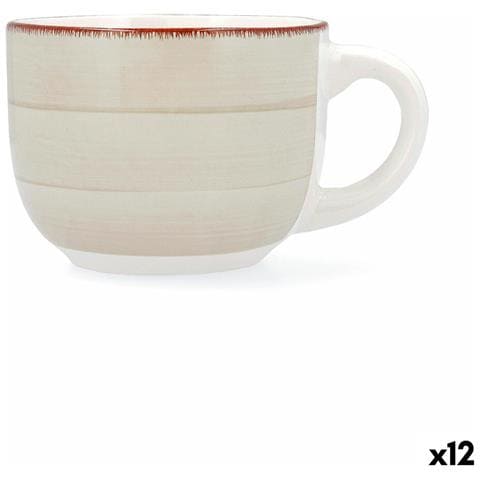 Tazza Vita Morning Ceramica Beige 470 Ml (12 Unità) - Foto 1