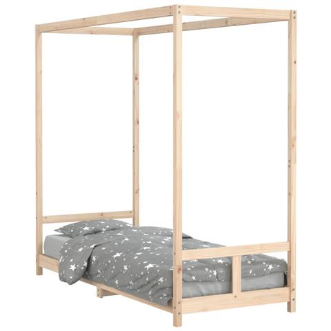 Giroletto Per Bambini 80x200 Cm In Legno Massello Di Pino - Foto 2