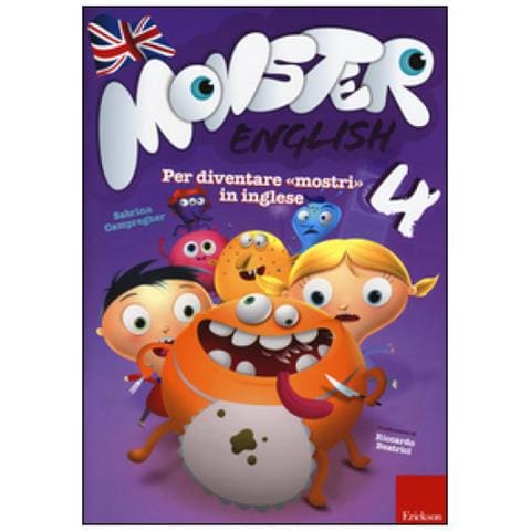 Sabrina Campregher - Monster English. Per Diventare «mostri» In Inglese. Con Adesivi. Vol. 4 - Foto 1