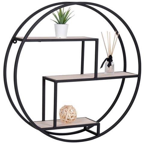 Mensola Rotterdam - Nero - Metallo - 62x62x14 Cm - Foto 1