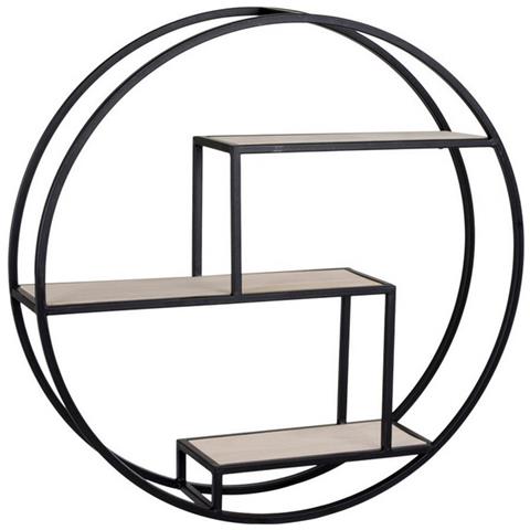 Mensola Rotterdam - Nero - Metallo - 62x62x14 Cm - Foto 6