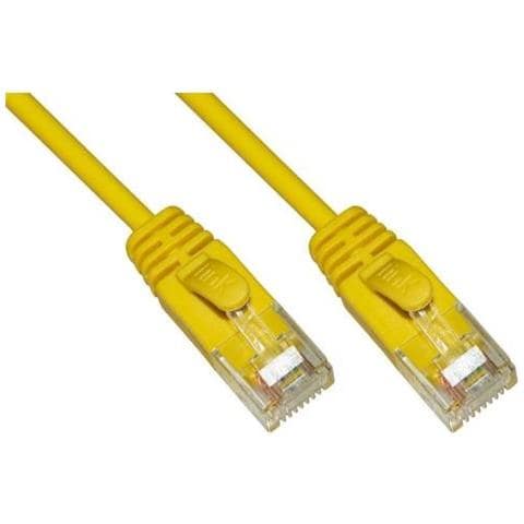 Cavo Rete Categoria 6 Non Schermato Utp Colore Giallo Halogenfree Mt 1 Slim - Foto 1