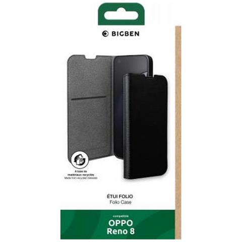 Custodia Per Oppo Reno 8 Folio Wallet Con Portacarte E Supporto Video, Nero - Foto 2