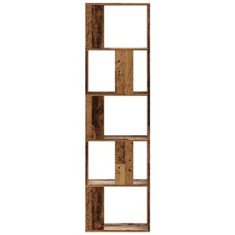 Libreria 5 Ripiani Legno Vecchio 45x23,5x162,5cm Multistrato - Foto 3