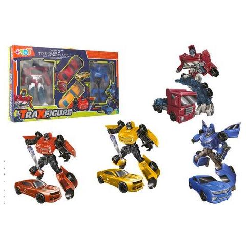 Set 4 Robot /autotraxfigure Wtoy 42569 Assortito - Foto 1