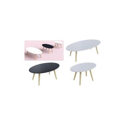 Easydesk Beistelltisch Scandi Tbs115.23.13 60x115cm Buche /wei (tbs115.23.13) - Foto 1