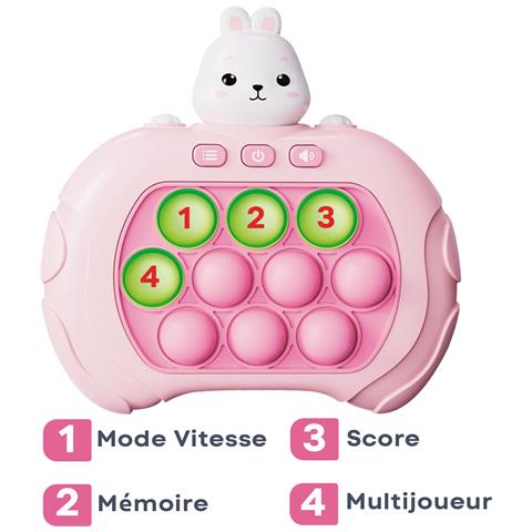 Giochino Popit Per Bambini Modalità Interattive Design Coniglietto, Rosa - Foto 5