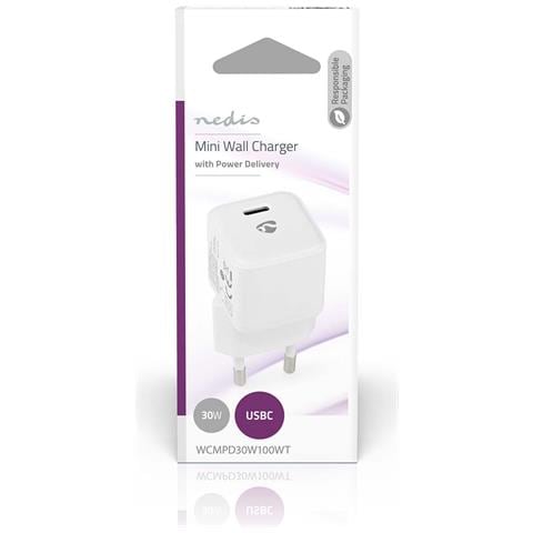 WCMPD30W100WT Caricabatterie per dispositivi mobili Smartphone, Tablet Bianco AC Interno - Foto 2