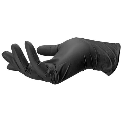 Box 100 Guanti Karbon Nitrile Nero Taglia L - Foto 1