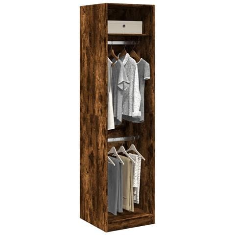 Armadio Rovere Fumo 50x50x200 Cm In Legno Multistrato - Foto 1