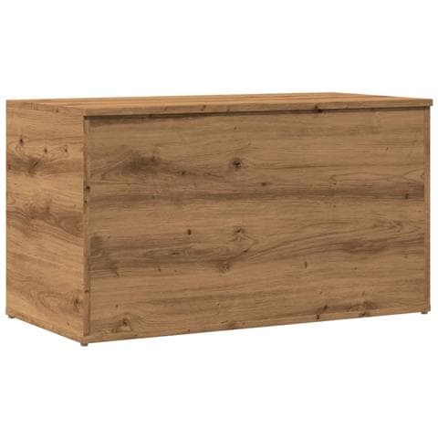 Cassapanca Rovere Artigianale 84x42x46 Cm Legno Ingegnerizzato - Foto 2