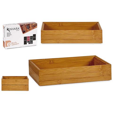 Organizzatore Impilabile In Bambù 23x15 Cm. - Foto 1