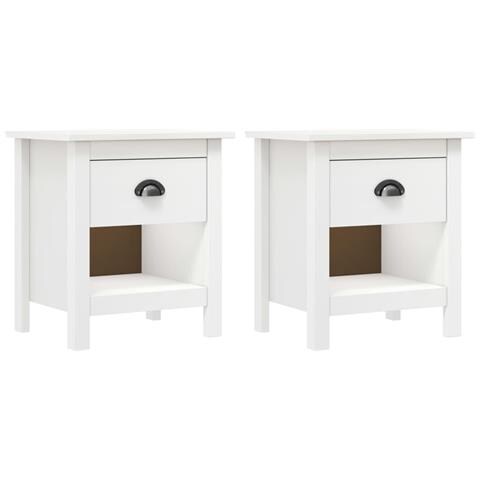 Lusso Casadino -  Comodini Hill 2 Pz 46x35x49,5 Cm Legno Massello Di Pino - Foto 2