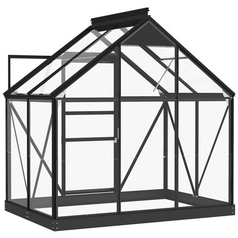 Lusso Casadino -  Serra In Vetro Antracite 155x103x191 Cm Telaio In Alluminio - Foto 2